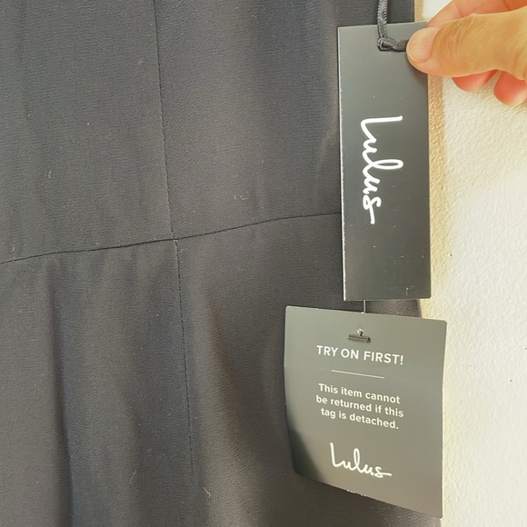 NWT. Lulus Small I Turn To You Black Sequin Jumpsuit. - Picture 4 of 16